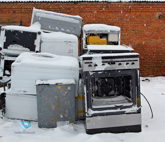 Élimination de la cuisinière à gaz