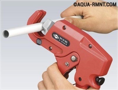 Ciseaux pour couper les tuyaux en polypropylène: aperçu des types + mode d'emploi