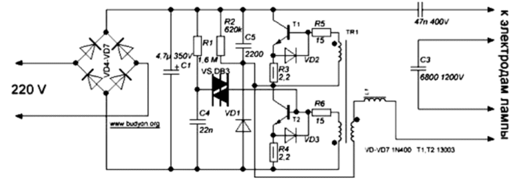 Starter pour lampes fluorescentes : appareil, principe de fonctionnement, marquage + subtilités de choix