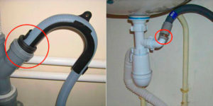 Nous nettoyons nous-mêmes le tuyau de vidange de la machine à laver