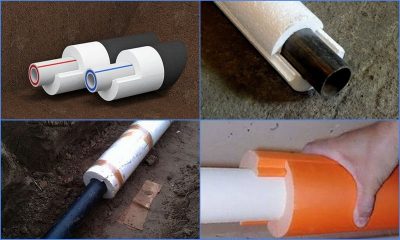 Isolation d'une conduite d'eau pour l'hiver