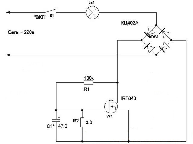 Dispositif pour un allumage en douceur des lampes à incandescence