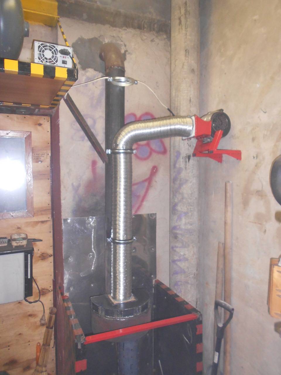 Poêle à ventre fait maison à haut rendement