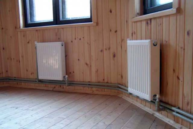 Schéma de chauffage pour une maison à deux étages