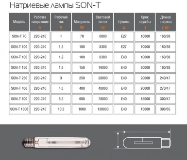 Choisir des lampes au sodium pour une serre: types, principe de fonctionnement, avantages et inconvénients, lampes au sodium à haute pression