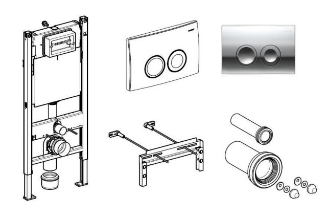 Installation et installation à faire soi-même d'une cuvette de toilette suspendue