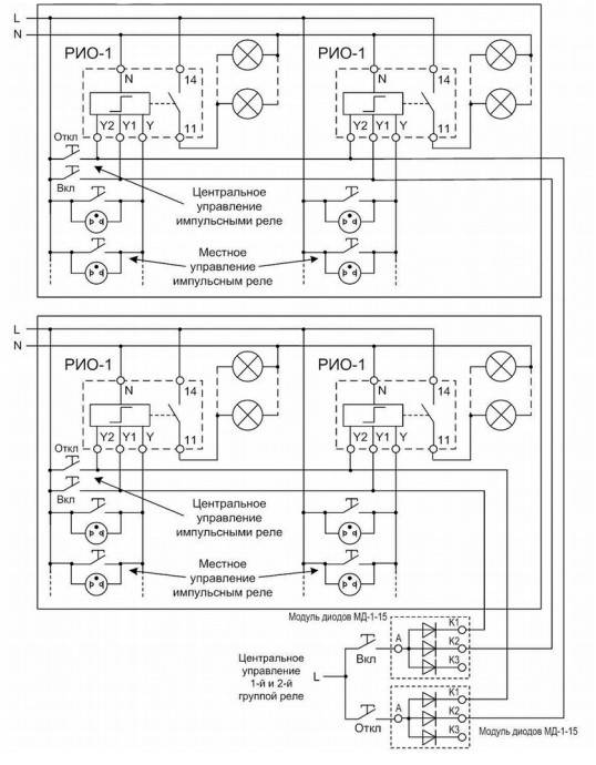 Relais à impulsions pour le contrôle de l'éclairage : fonctionnement, types, marquage et connexion
