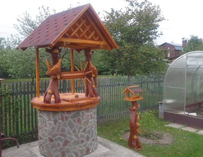 Maison pour un puits - recommandations et astuces, schémas et matériaux pour un maître de maison