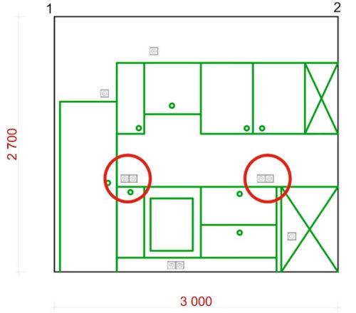 Prises encastrées dans le plan de travail : variétés, caractéristiques + conseils pour choisir et installer