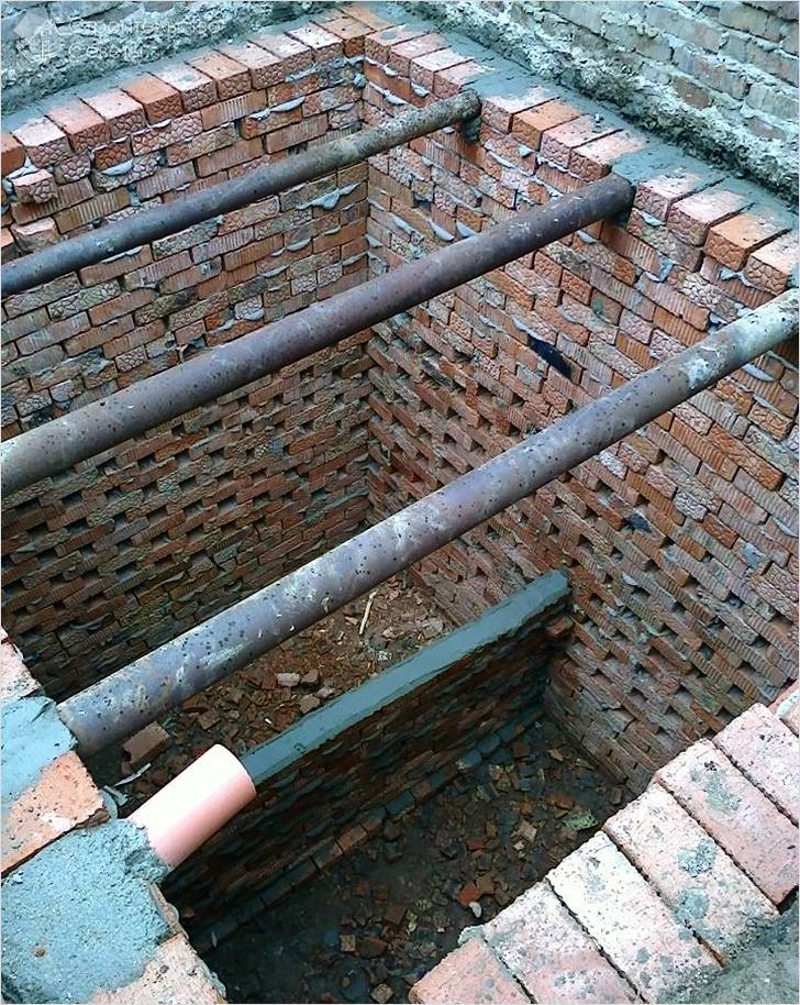 Schéma de construction d'un puisard dans une maison privée: calculer la taille, aménager la structure de vos propres mains