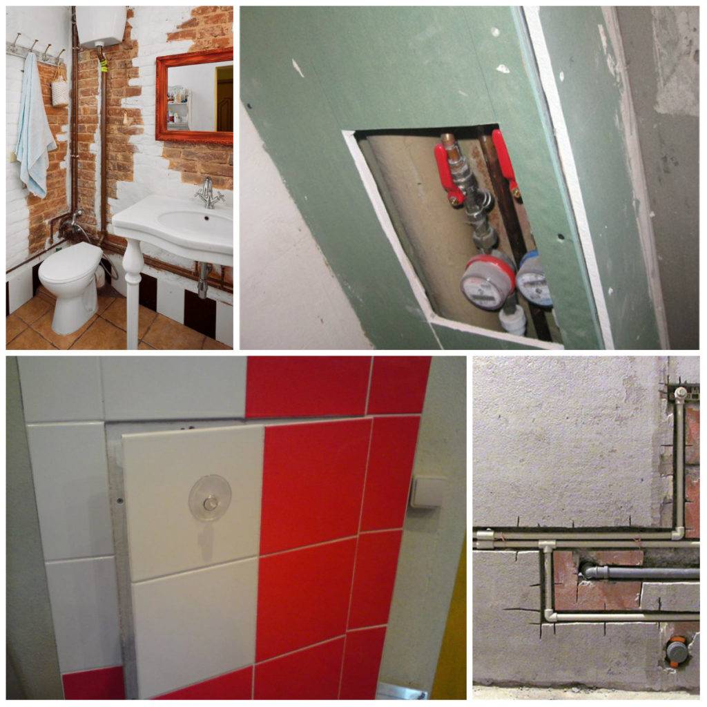 Comment fermer les tuyaux dans les toilettes - 45 photos des meilleures solutions de conception