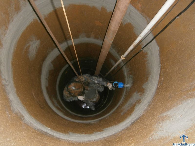 Imperméabilisation des puits de l'intérieur