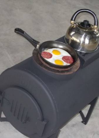 Poêle à ventre à faire soi-même à partir d'une bouteille de gaz: schémas, dessins + guide étape par étape