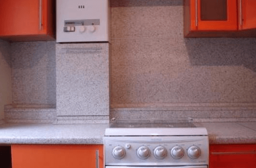 Comment cacher un tuyau de gaz dans la cuisine: méthodes de masquage et règles de la boîte