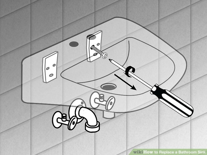 Fixation du lavabo au mur dans la salle de bain - vidéo et photo étape par étape