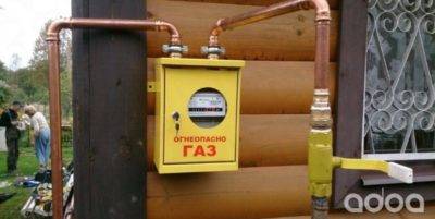 Raccordement au gaz d'une maison particulière