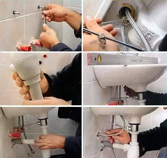 Comment fixer le lavabo de la salle de bain au mur: instructions détaillées pour la fixation