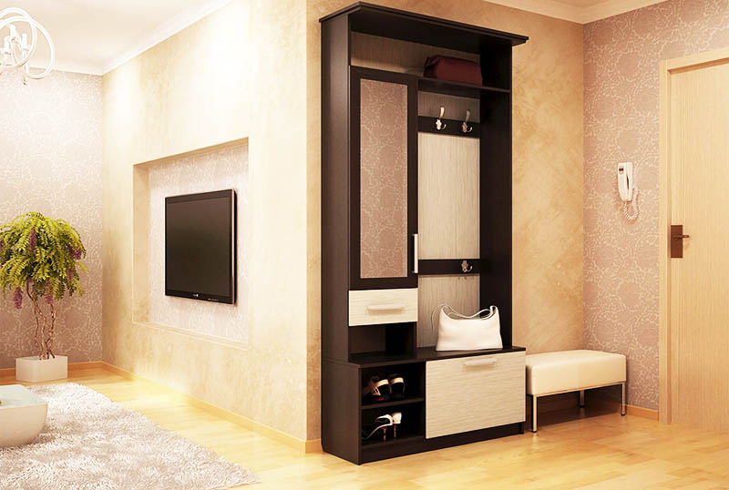 5 façons de sélectionner avec succès des meubles pour agrandir visuellement le couloir