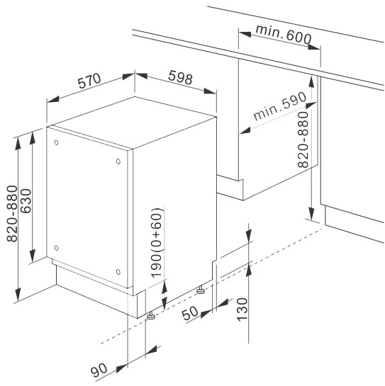 Lave-vaisselle hansa zim 476 h : caractéristiques et spécifications