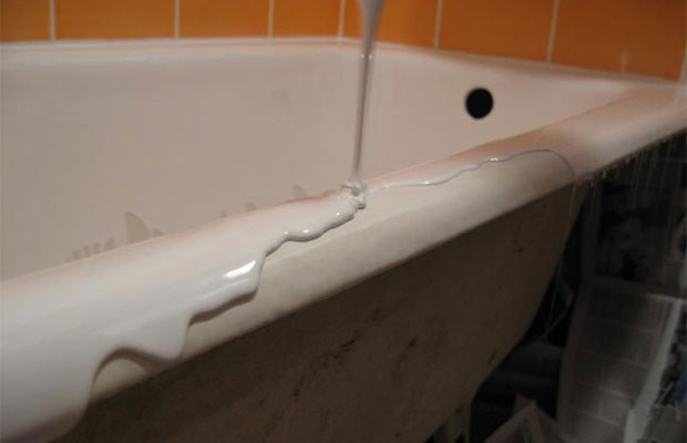 Comment restaurer un fragment d'un bain émaillé