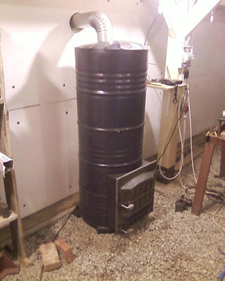 "poêle à ventre" dans le garage (60 photos): comment fabriquer soi-même un poêle à bois, comment installer correctement une cheminée