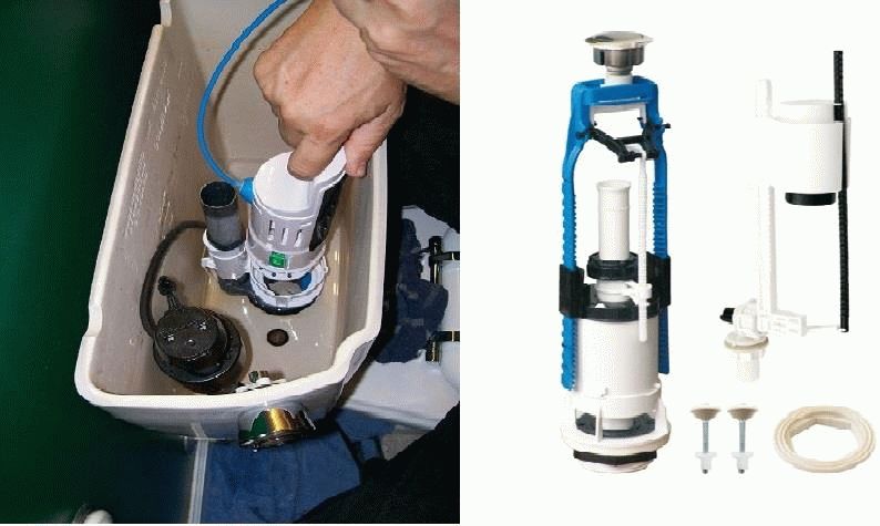 Que faire si le bouton du réservoir des toilettes colle