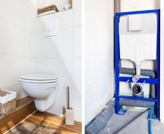 Comment choisir une installation de toilettes: à suspendre, au sol