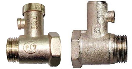 Soupape de sécurité dans le système de chauffage: types, objectif, schémas et installation