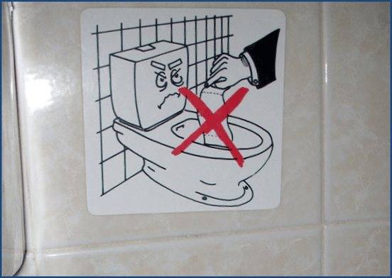 Quoi ne pas jeter dans les toilettes