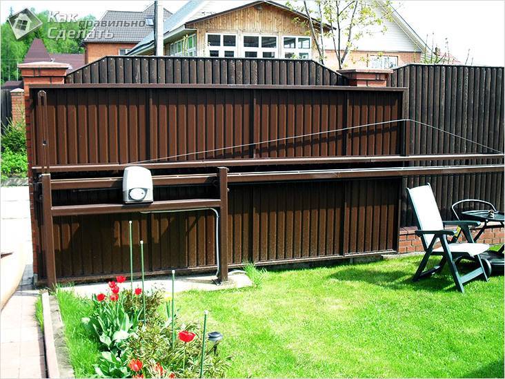 Types de portails pour une maison privée: nuances de choix + étapes d'installation à faire soi-même