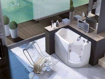 Baignoires assises pour petites salles de bain : types, appareil + comment choisir la bonne