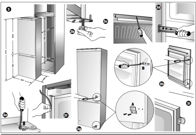 Comment accrocher la porte du réfrigérateur : recommandations de réparation + instructions étape par étape