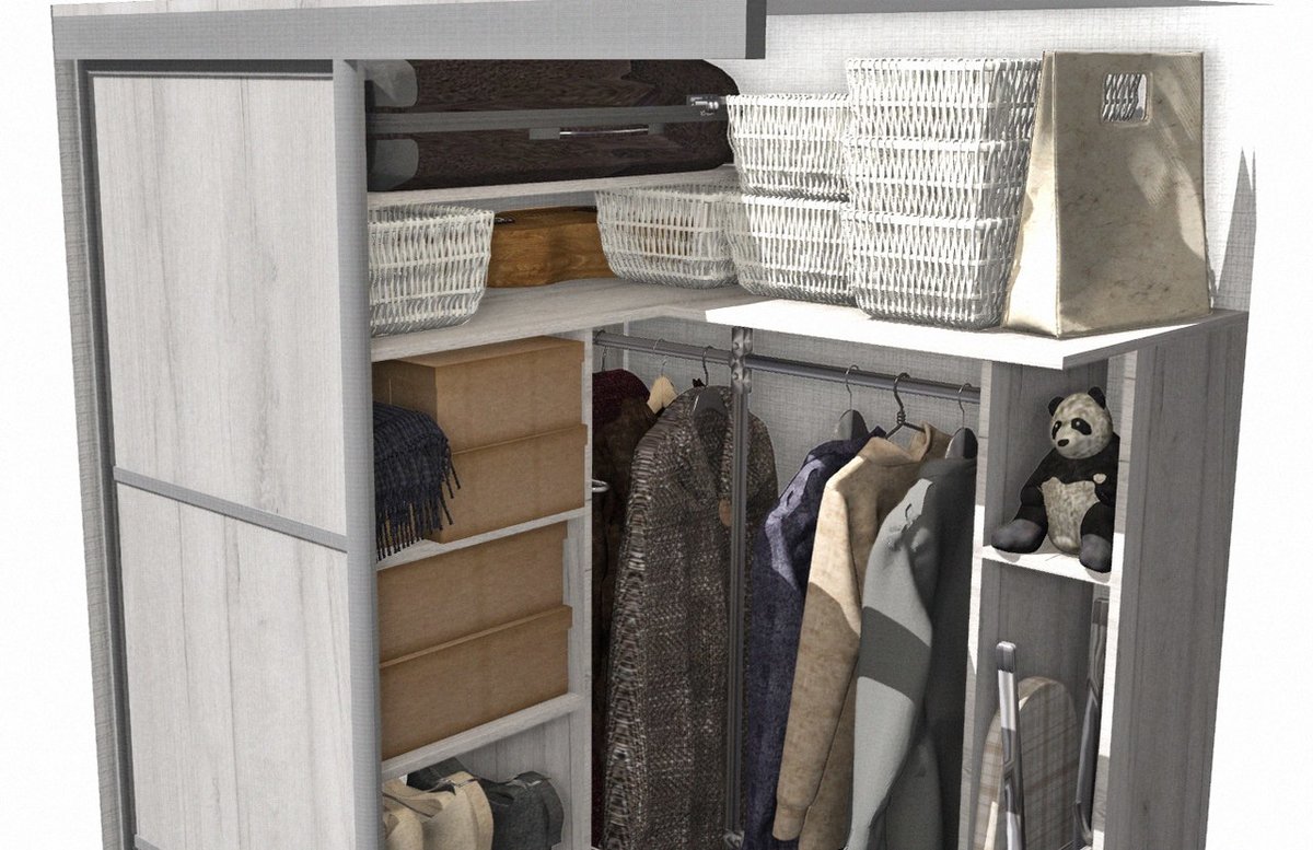 Ventilation dans l'armoire: recommandations pour disposer la hotte dans le dressing