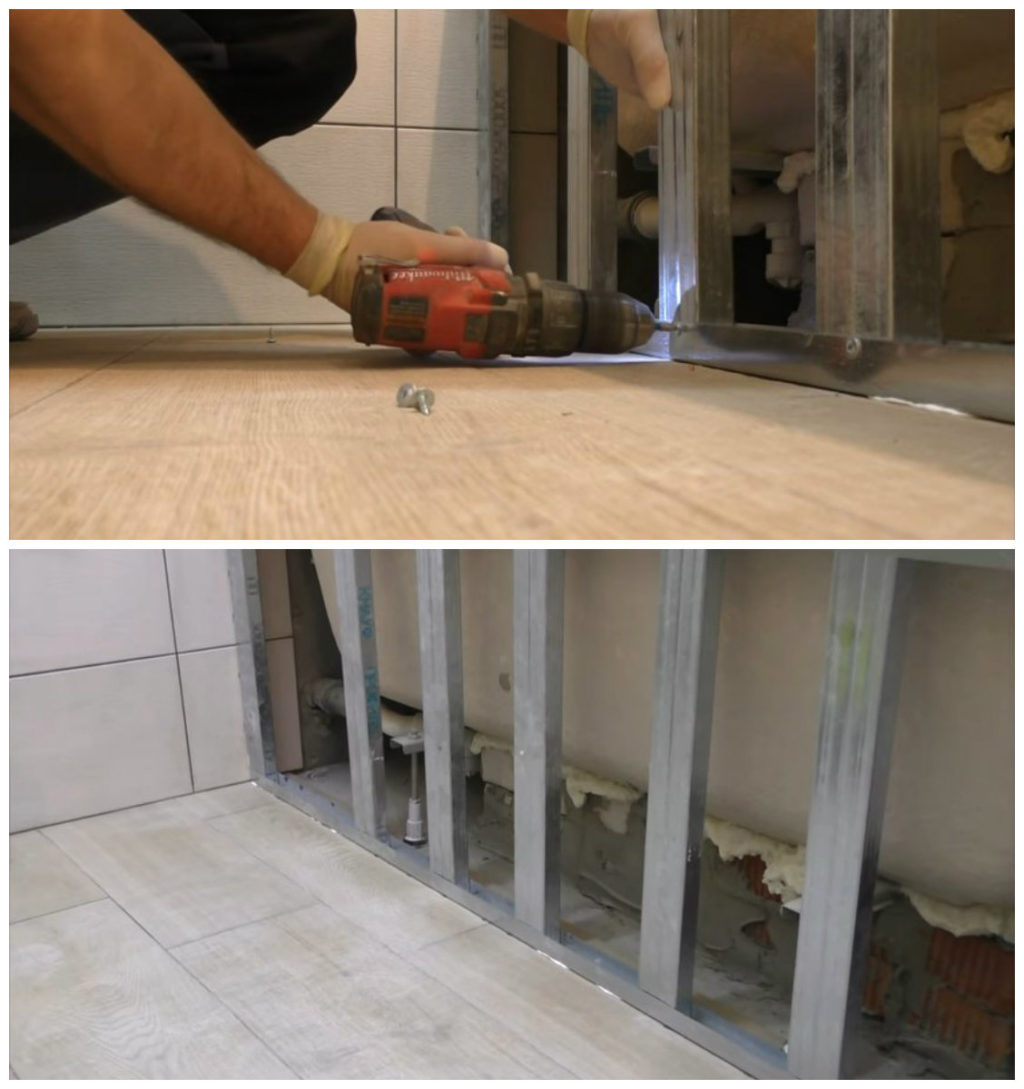 Comment installer un écran sous la baignoire de vos propres mains - fixation et installation (photo, instruction vidéo)