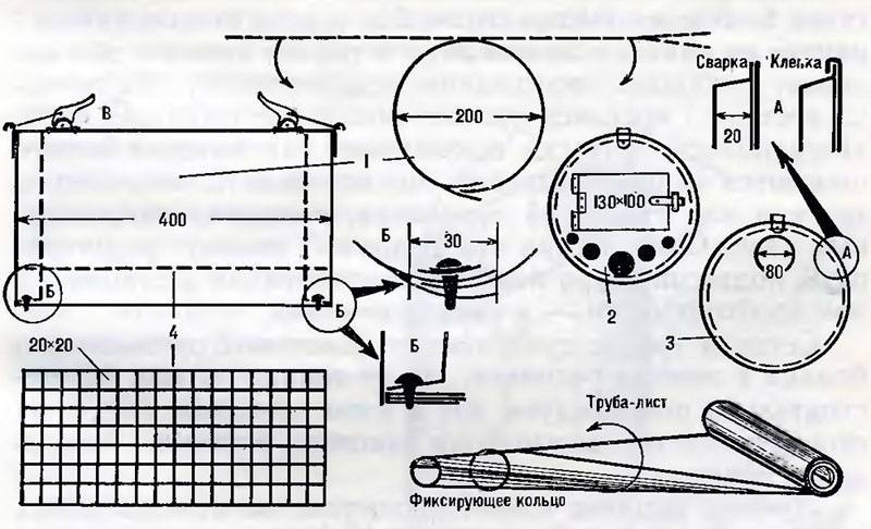 Échangeur de chaleur dans une tente pour la pêche d'hiver