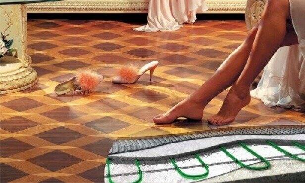 Comment faire un sol chaud sous linoléum sur un sol en béton : mode d'emploi détaillé