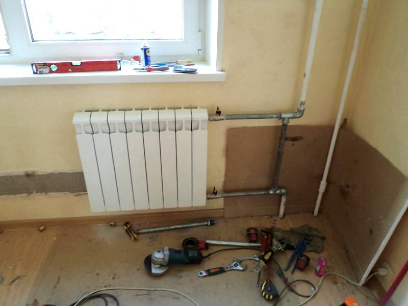 Installation à faire soi-même de batteries de chauffage