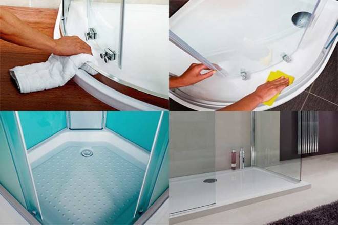 Entretien de la douche en verre