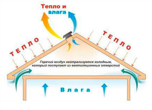 Ventilation de l'espace sous-toiture dans le grenier et le grenier: règles d'aménagement