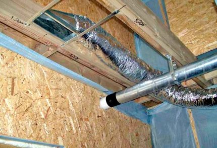 Normes pour les distances de fixation des conduits : calcul des données géométriques du parcours de ventilation