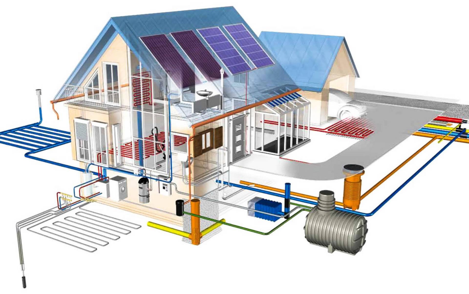 Chauffage sans gaz : 7 sources de chaleur alternatives pour une maison particulière