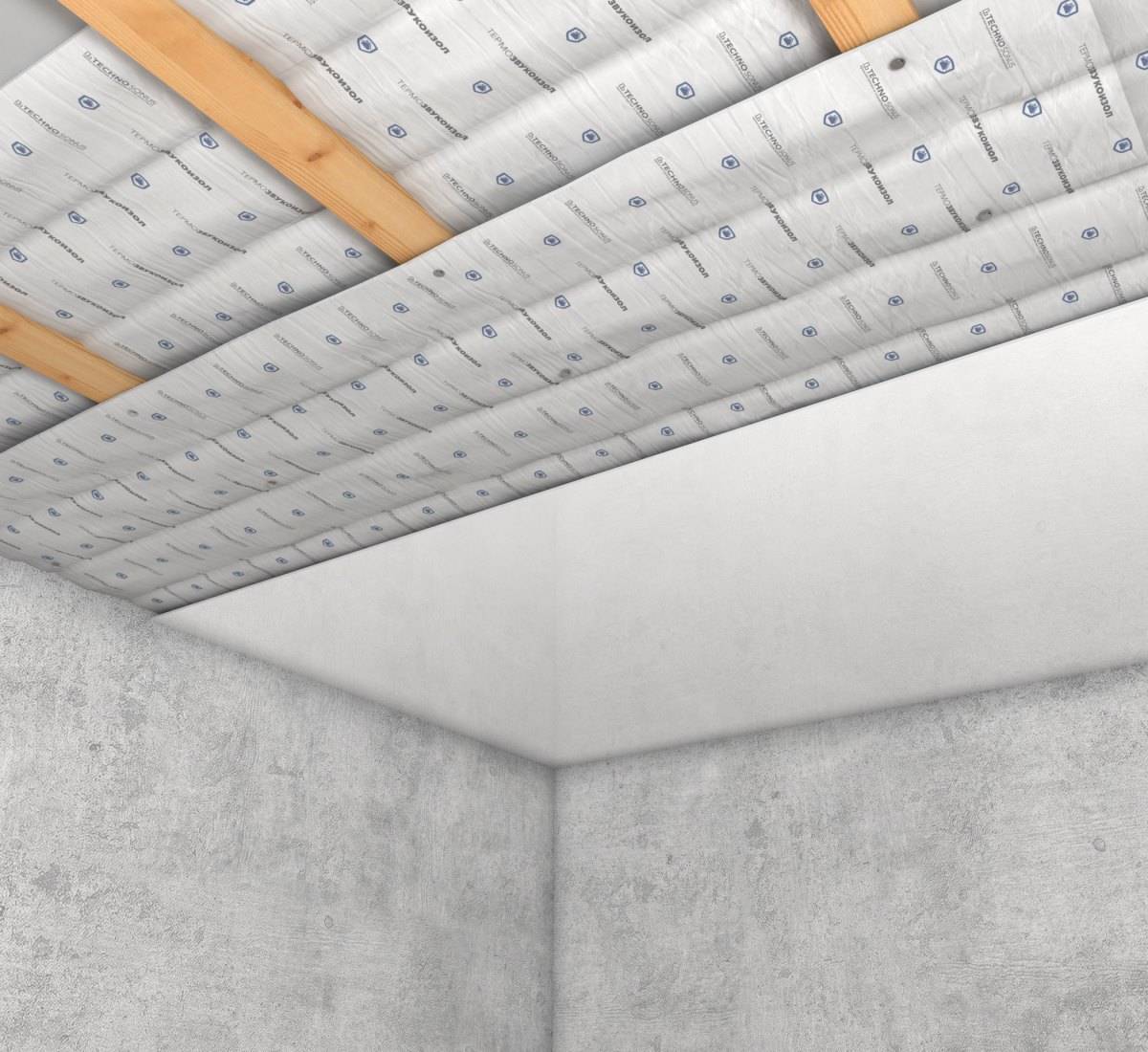 Insonorisation du plafond d'un appartement sous plafond tendu: technologie et étapes de travail