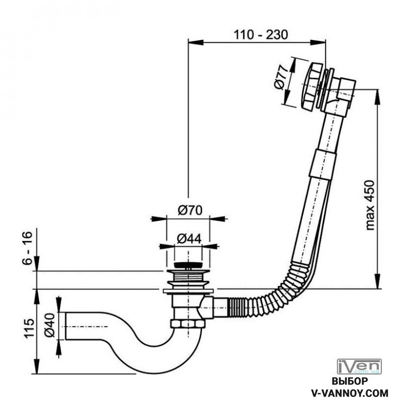 Comment assembler un siphon d'évier: schéma