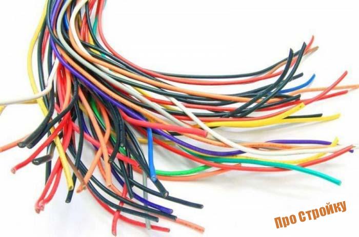 Types de câbles et fils et leur destination : description et classification + interprétation du marquage