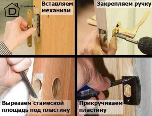 Comment insérer une serrure dans une porte intérieure - une instruction vidéo étape par étape, faites-le vous-même