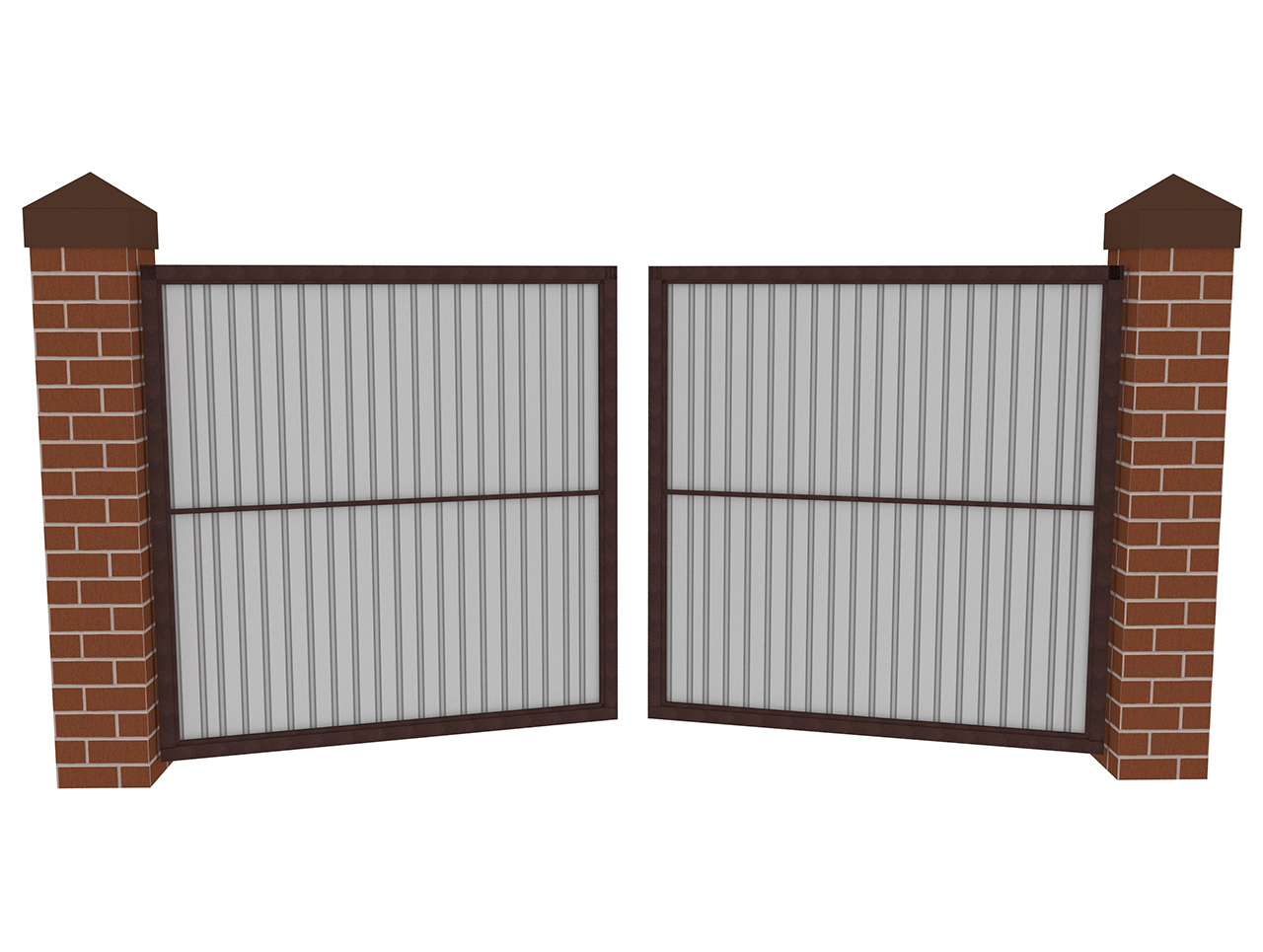 Options de portails modernes pour une maison privée