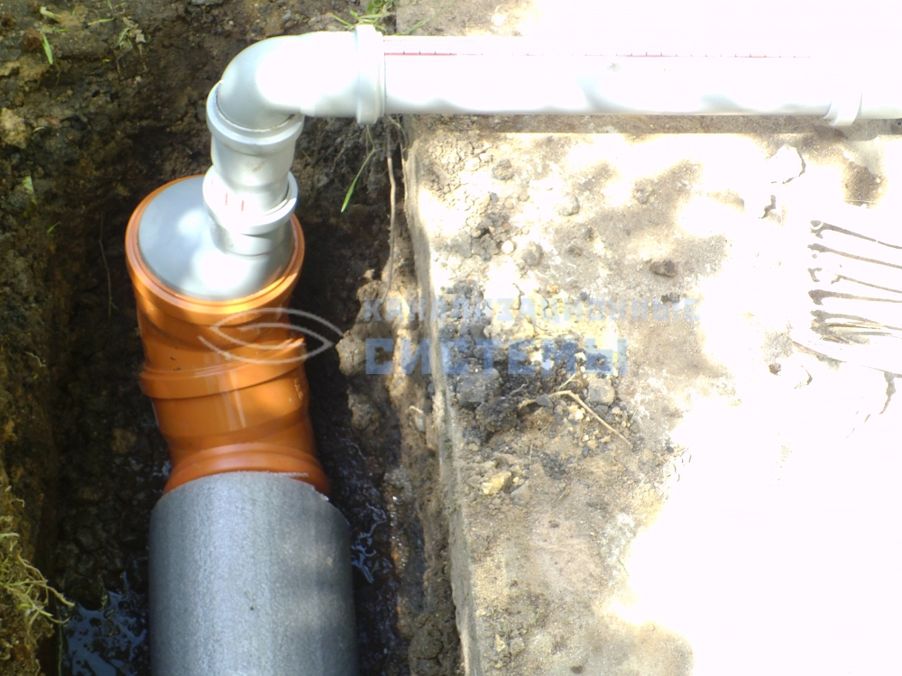 Les nuances de la pose d'égouts sous le tuyau de fondation