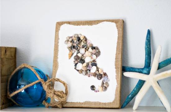 7 façons de décorer votre appartement avec des coquillages