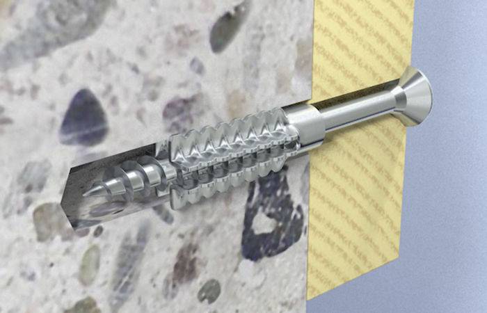 Chevilles pour béton: sélection et installation