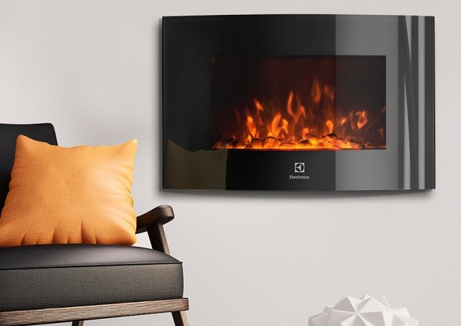 Variété de cheminées électriques electrolux exquises